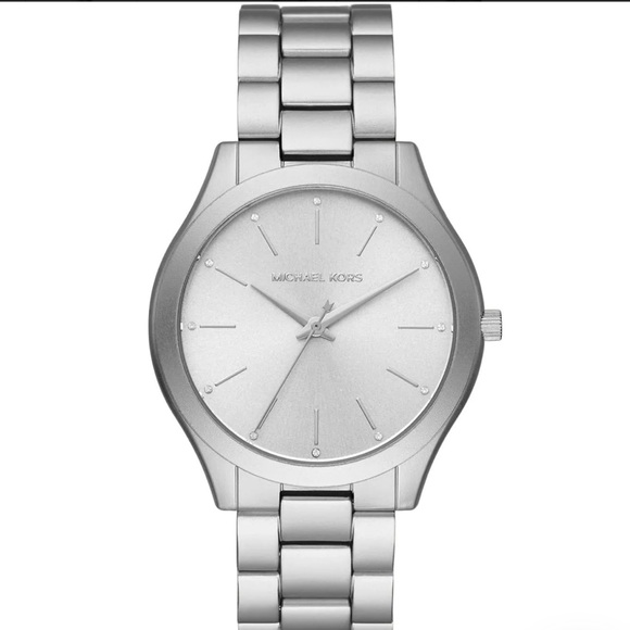 Michael Kors Ladies Watch Runway Slim in Silver MK4502 - Picture 2 of 6